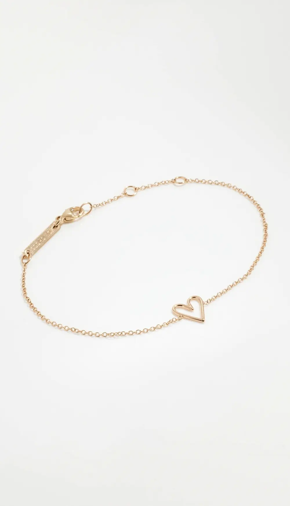 Zoe Chicco 14k Gold Tiny Open Heart Bracelet