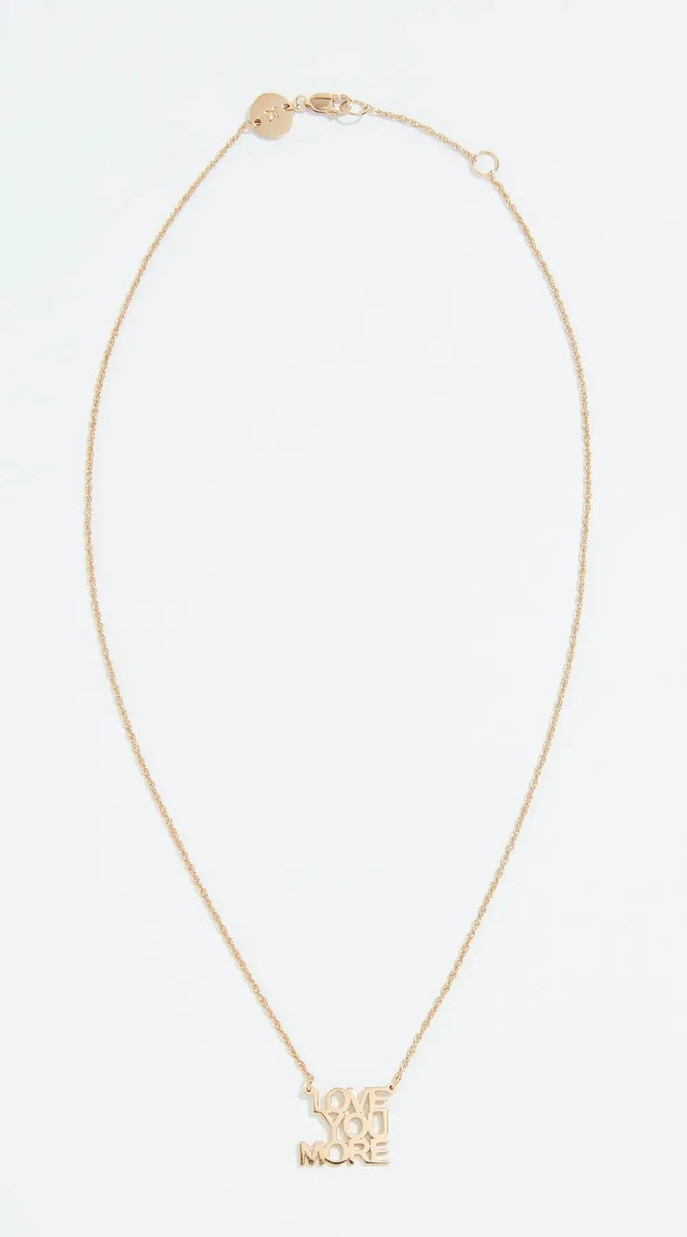 Jennifer Zeuner Jewelry Love You More Mini Necklace and Love You More Mini Pendant