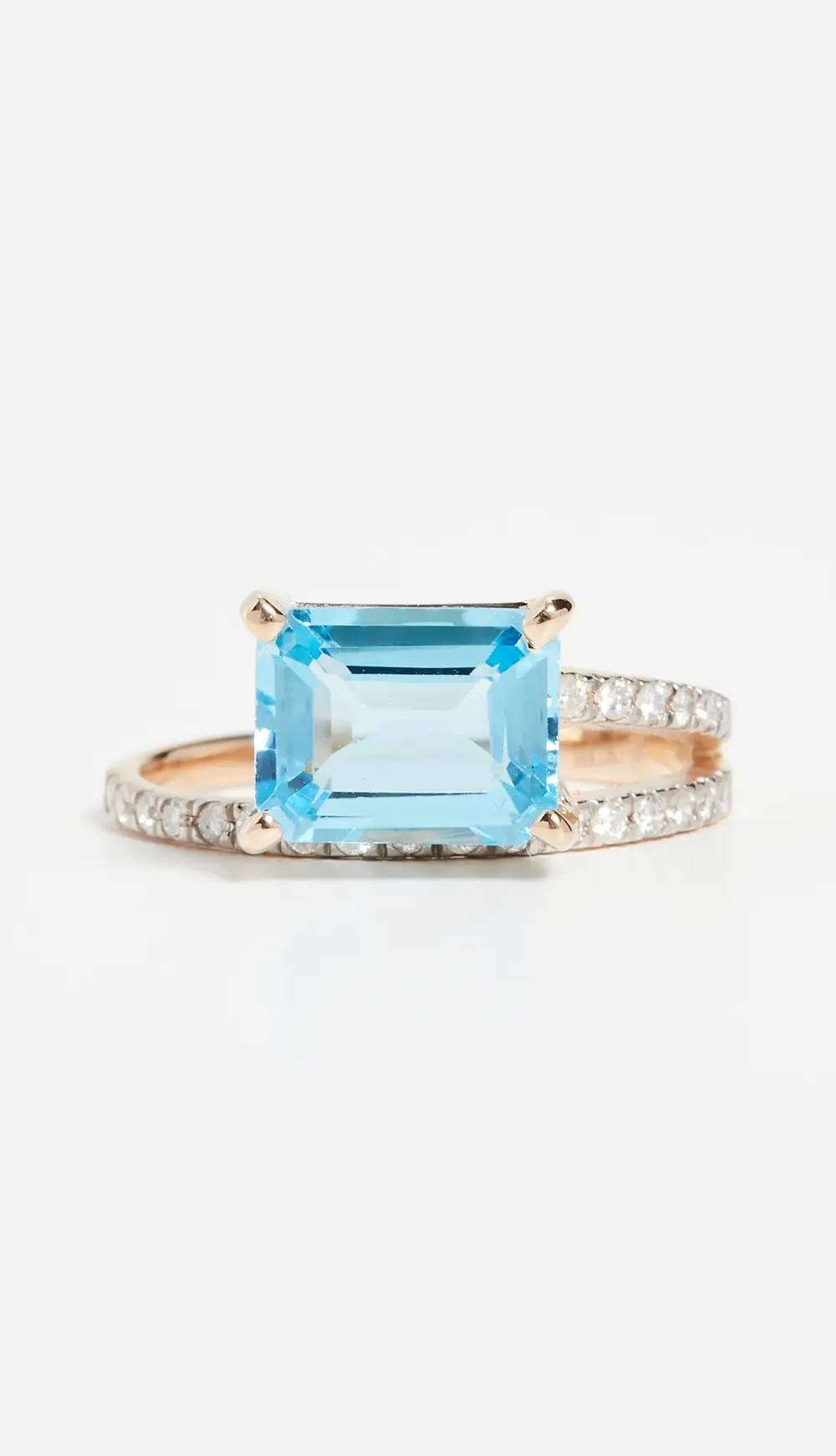 Mateo 14k Blue Topaz Point of Focus Ring