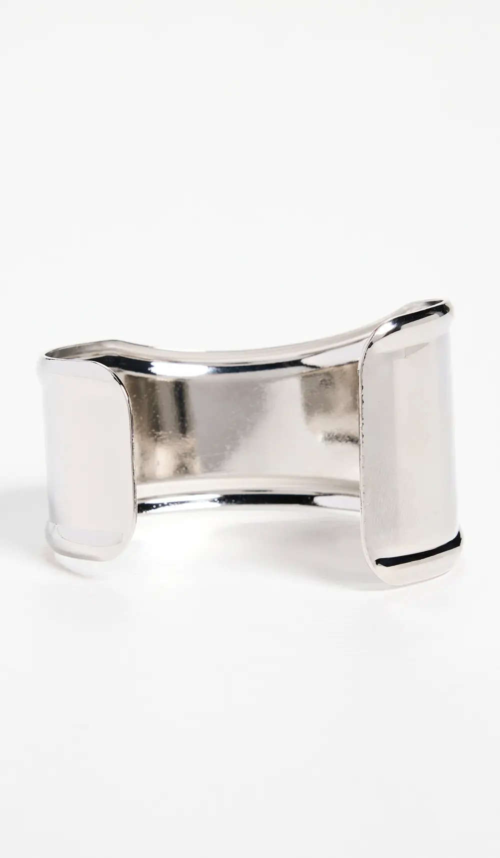 By Adina Eden Indented Curved Wide Bangle Bracelet