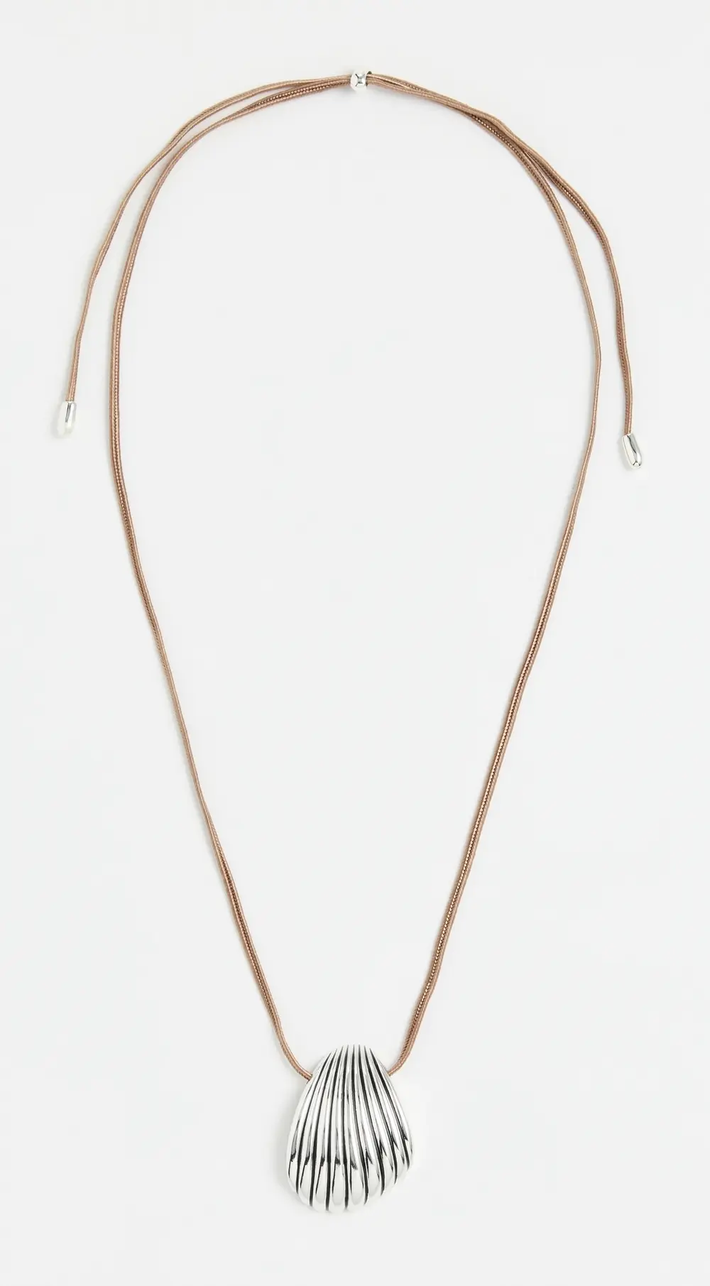 MAYAMAR Silver Shell Adjustable Necklace