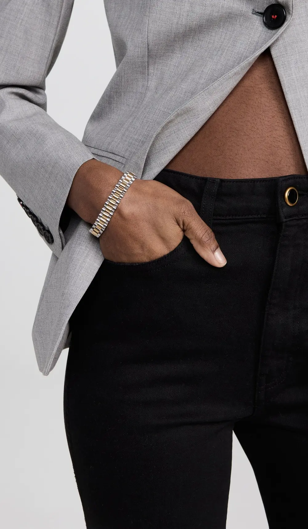 Luv Aj Two-Toned Timepiece Bracelet