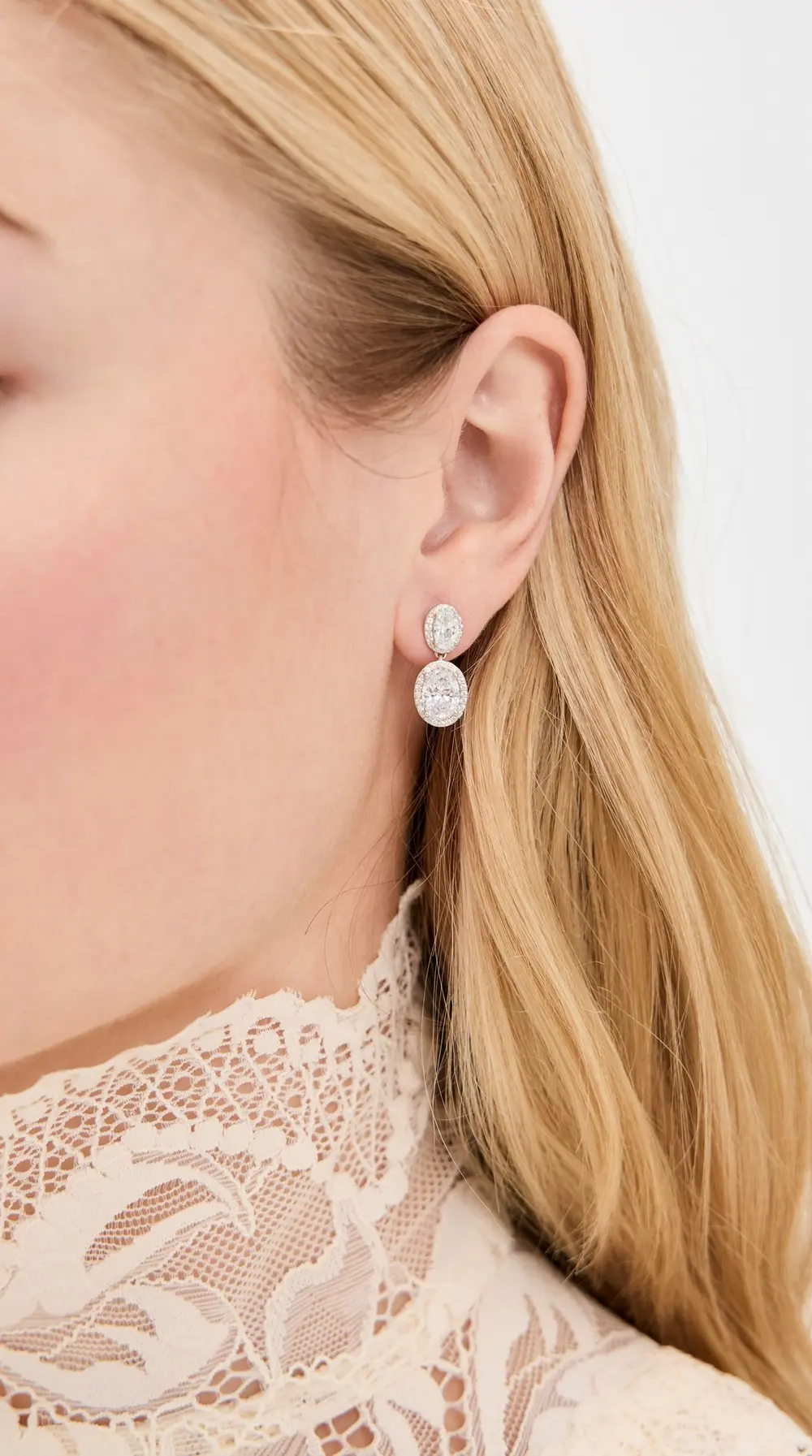 SHASHI Halo Drop Earring