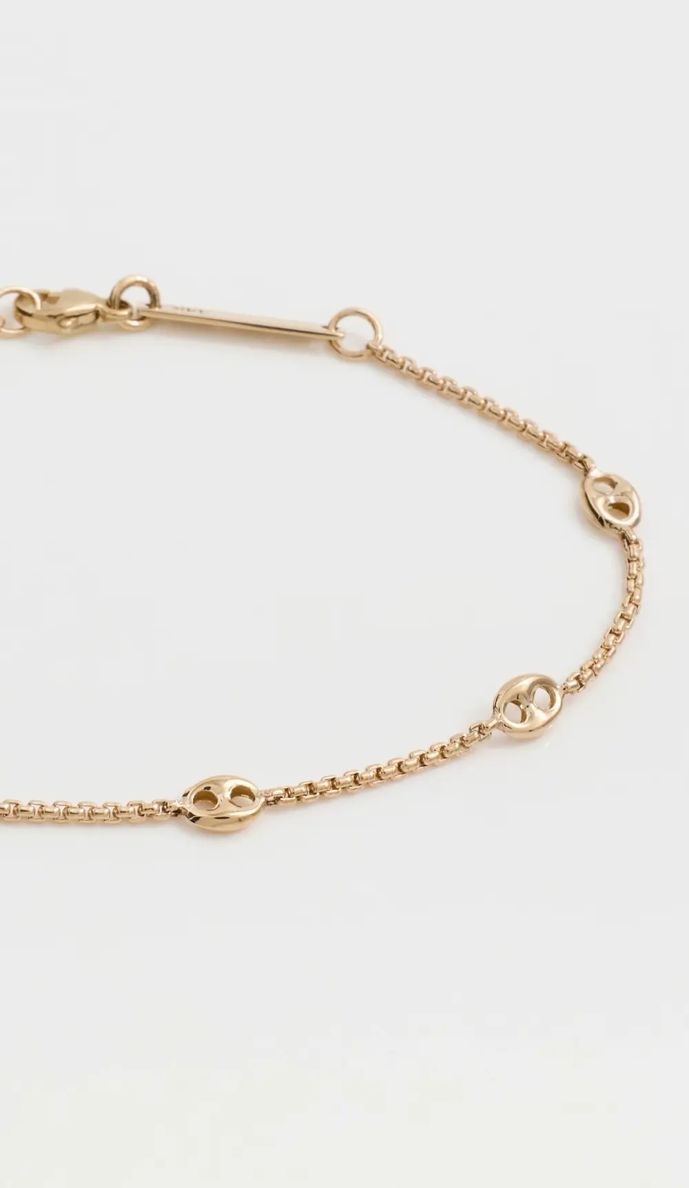 Zoe Chicco 14k Gold Mariner Box Chain Bracelet