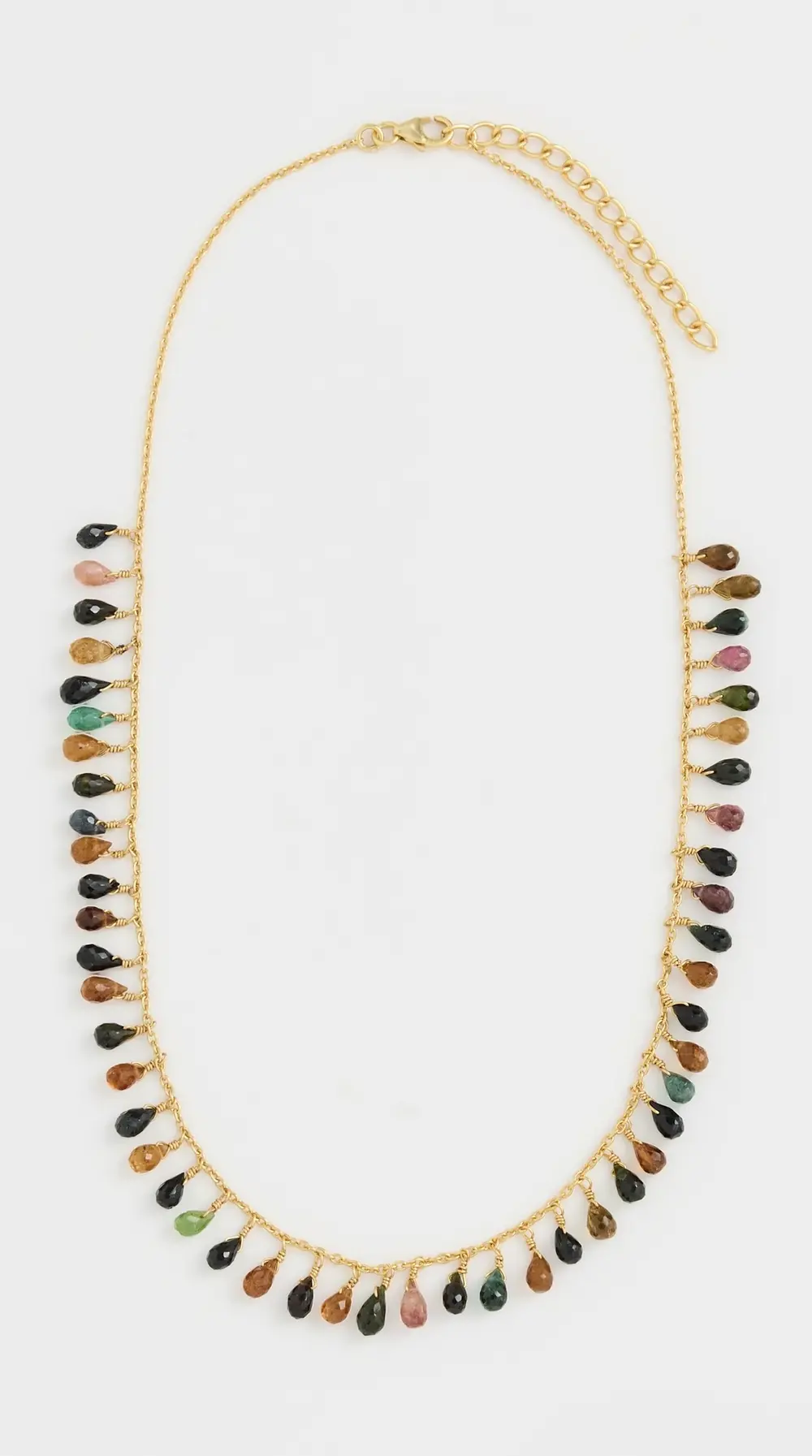 SHASHI Gemstone Briolette Necklace