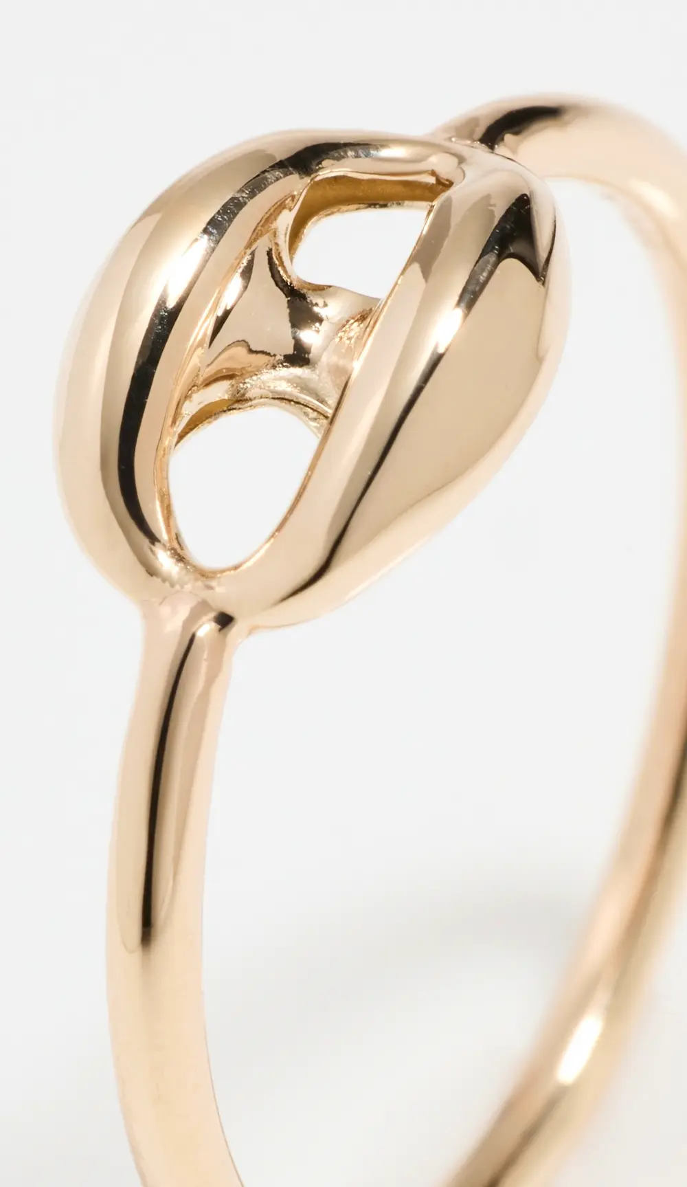 Zoe Chicco 14k Gold Single Large Puffed Mariner Link Ring