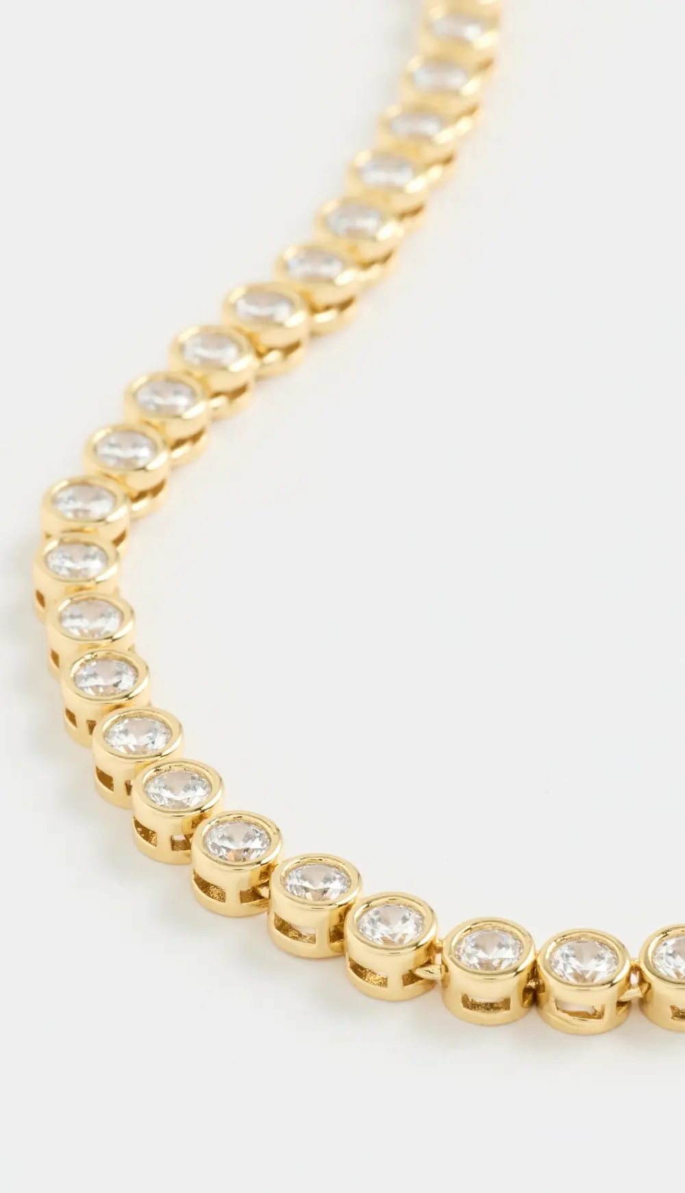 Madewell The Tennis Collection Bezel Set Crystal Necklace