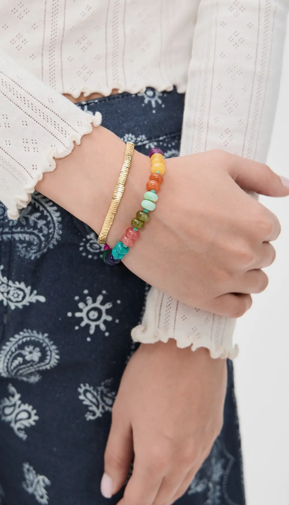 SHASHI Tilu Striated Bracelet Clasp