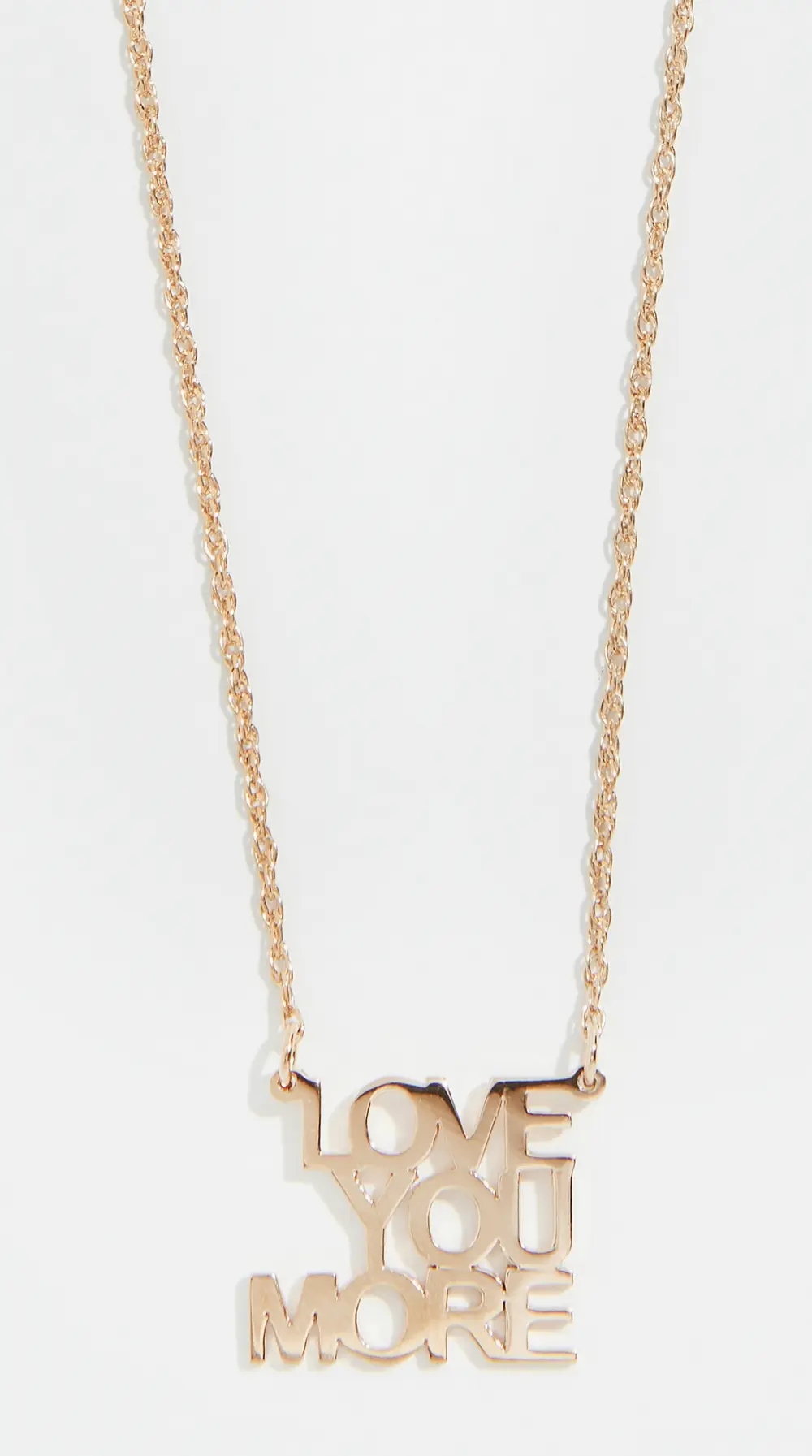 Jennifer Zeuner Jewelry Love You More Mini Necklace and Love You More Mini Pendant