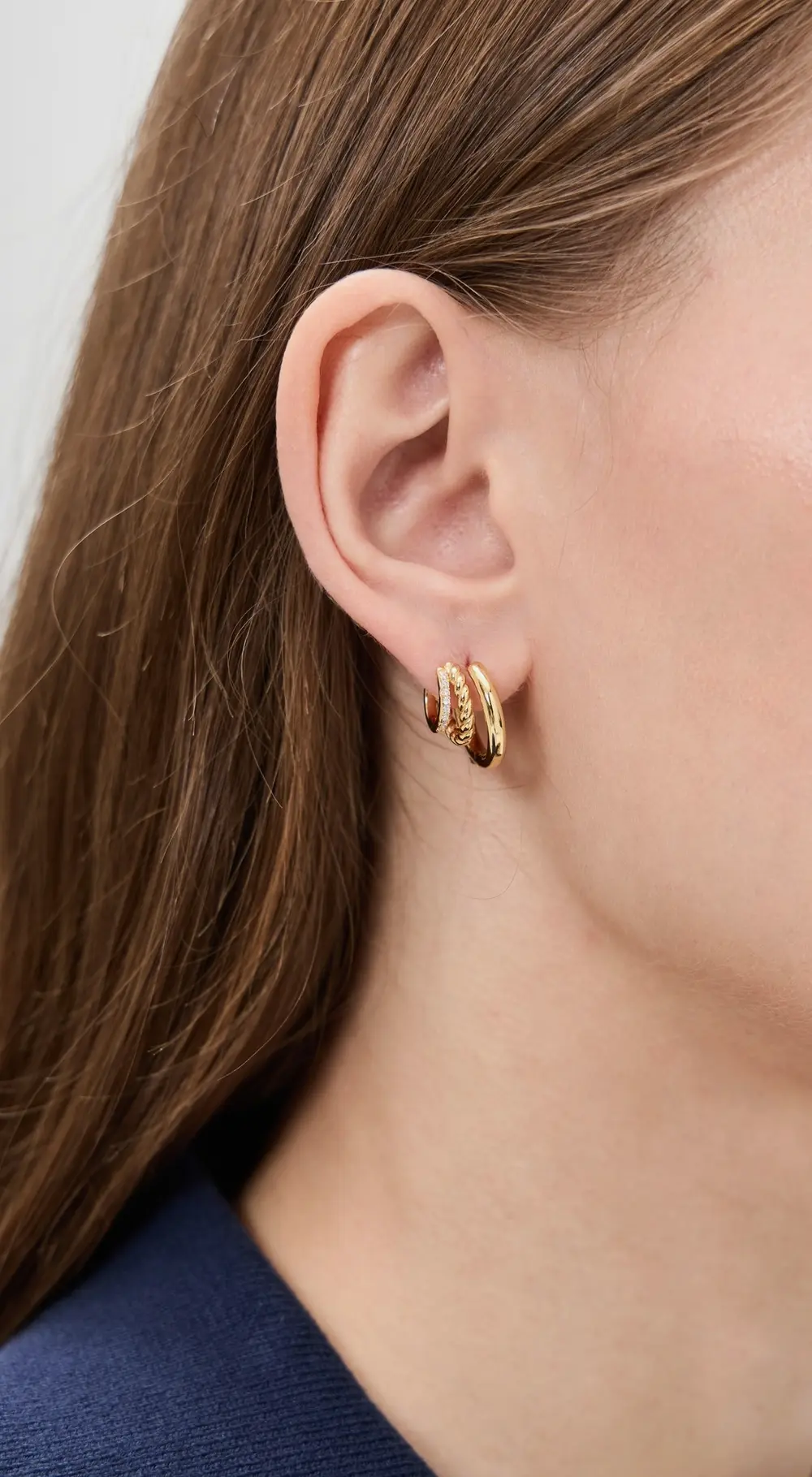 SHASHI Charlee Triple Earrings