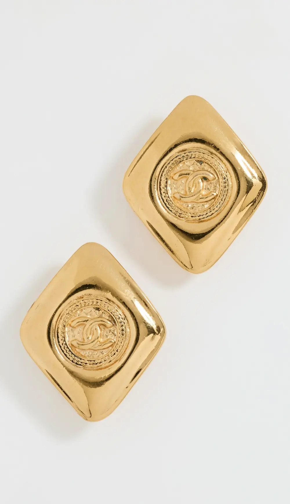 What Goes Around Comes Around Chanel Gold Earrings