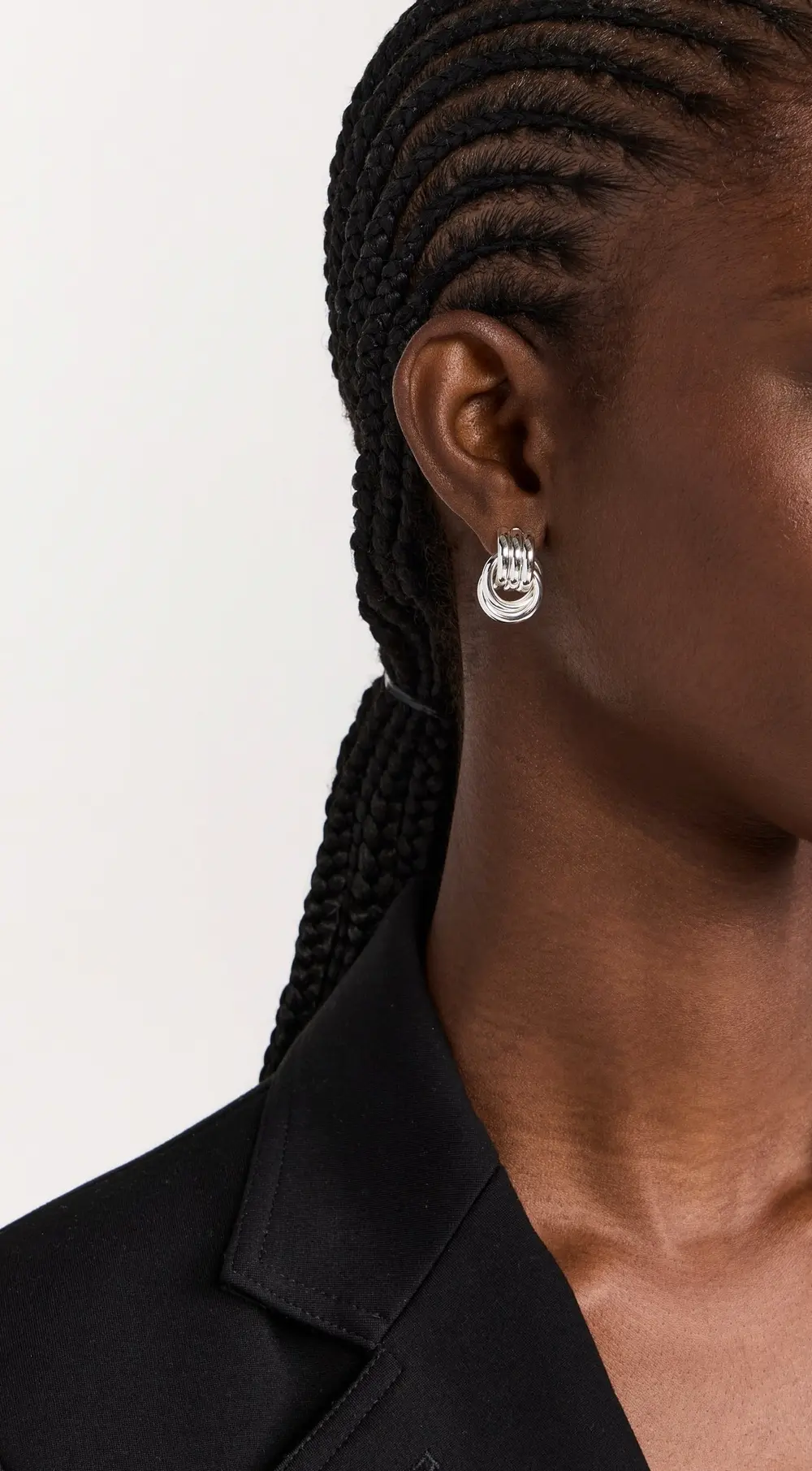 Heaven Mayhem Baby Knot Silver Earrings