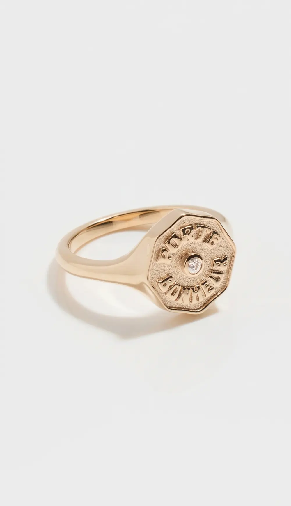 Marlo Laz 14k PB Signet Ring