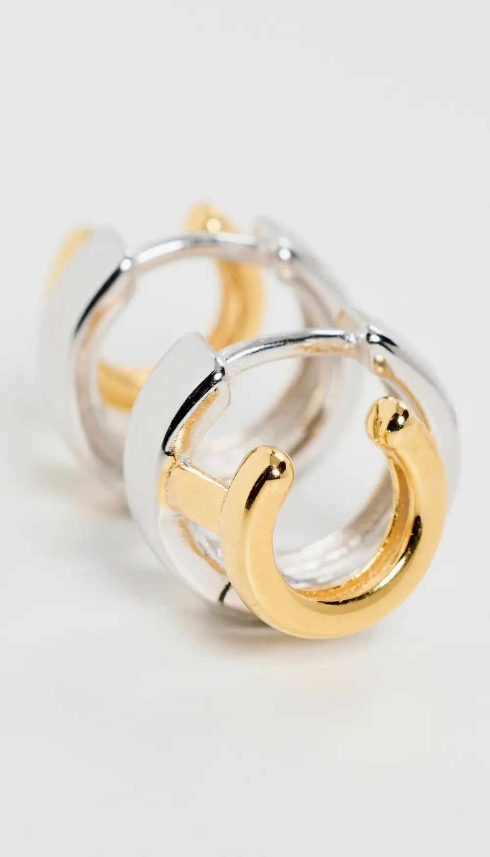 SHASHI Double Katerina Two Tone Earrings