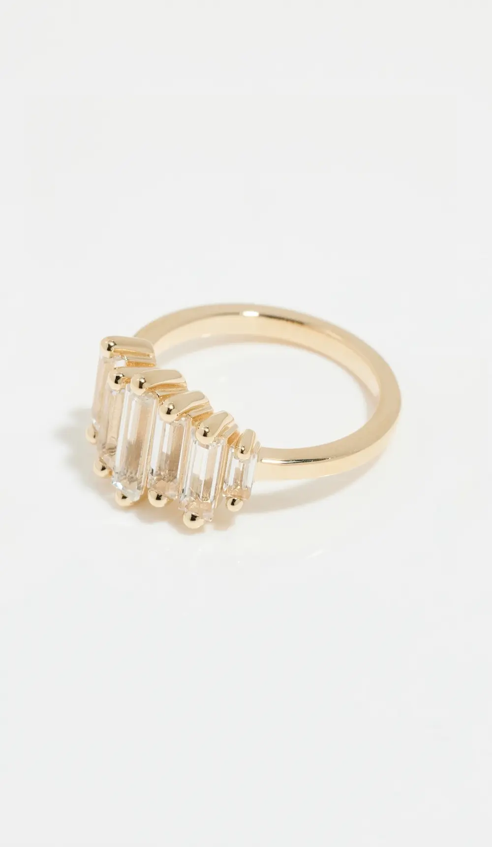Kalan by Suzanne Kalan 14k Yellow Gold White Topaz Ring
