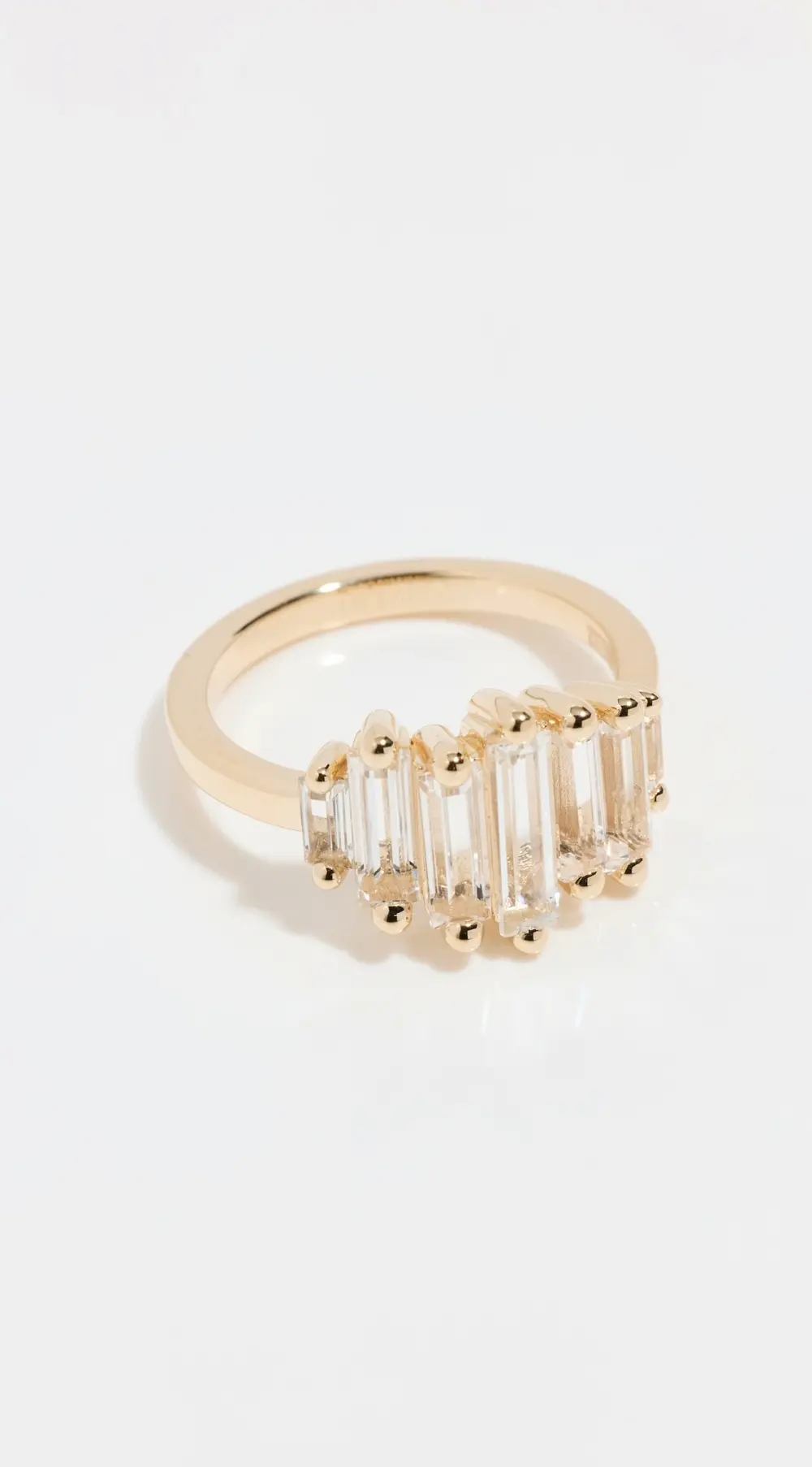 Kalan by Suzanne Kalan 14k Yellow Gold White Topaz Ring
