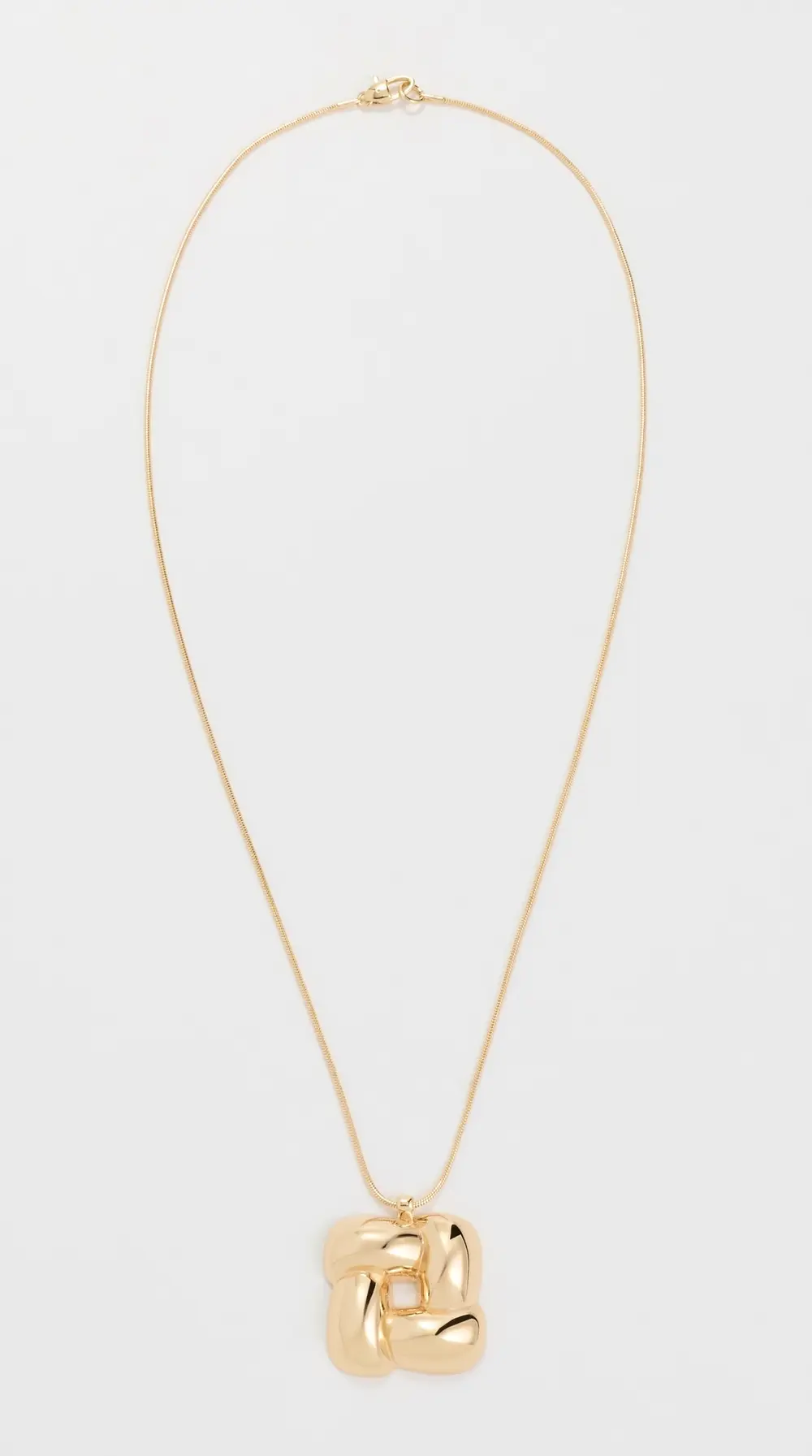 JENNY BIRD Woven Square Pendant Necklace