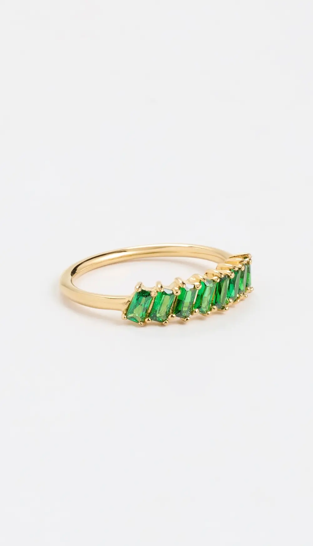 Gwen Beloti Emerald Cut Baguette Ring