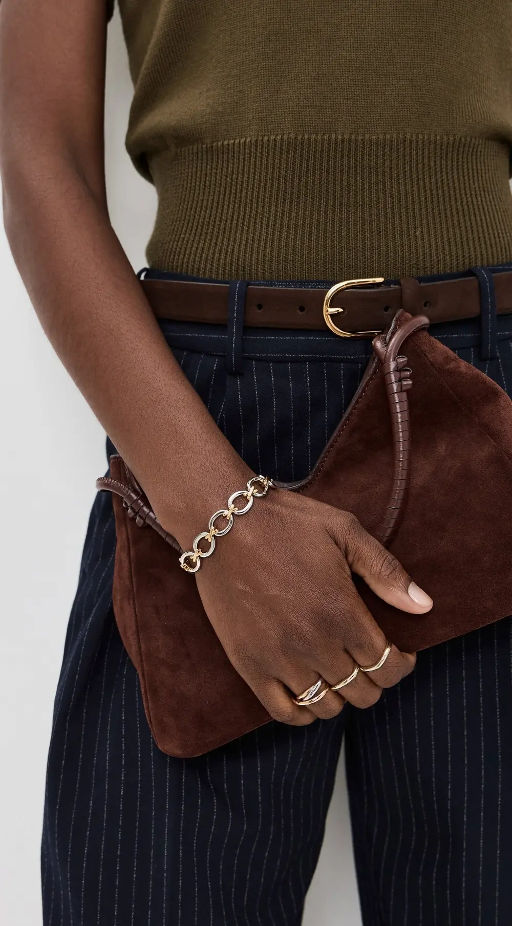 Luv Aj Trio Twisted Ring Set