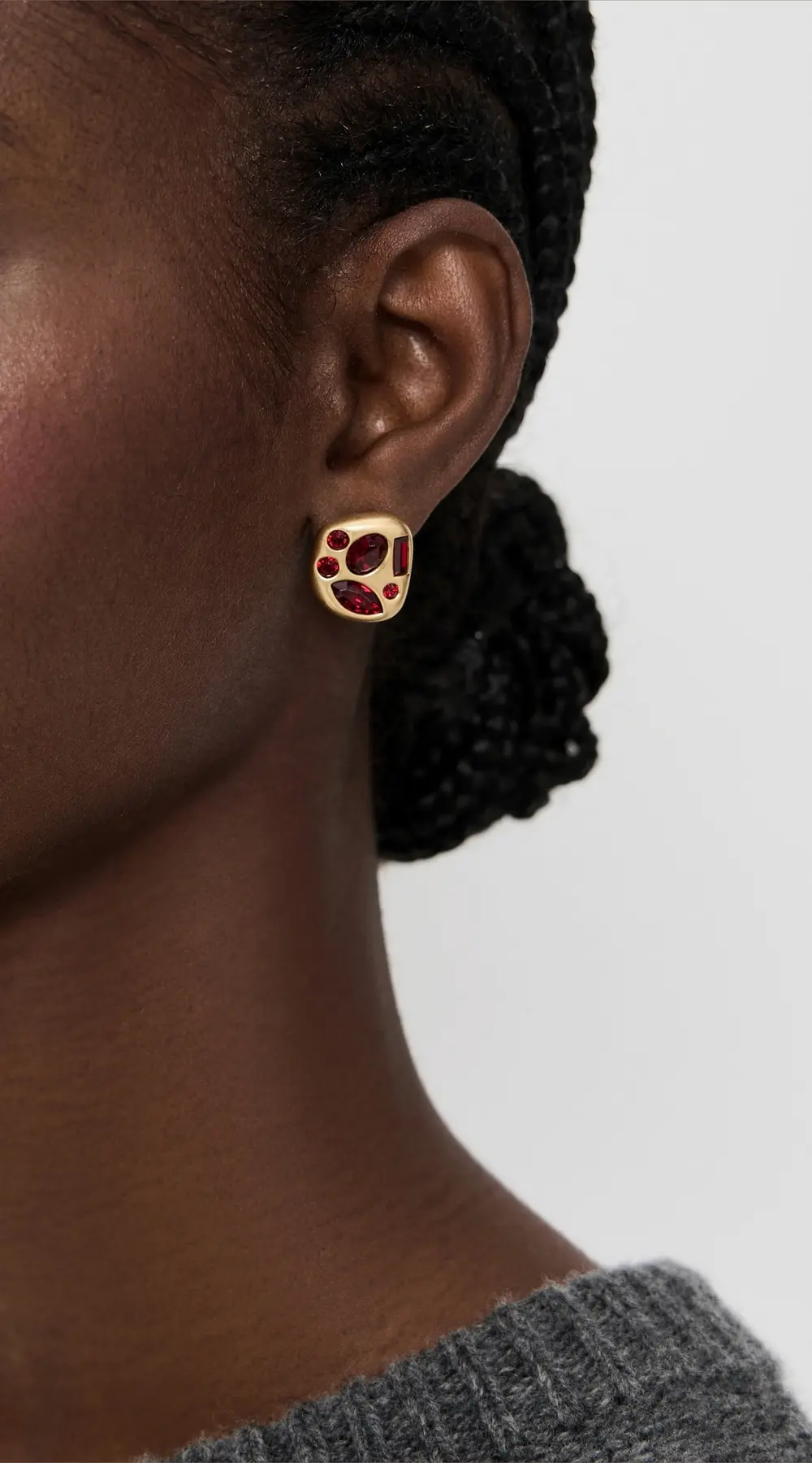 Lele Sadoughi Molten Button Earrings