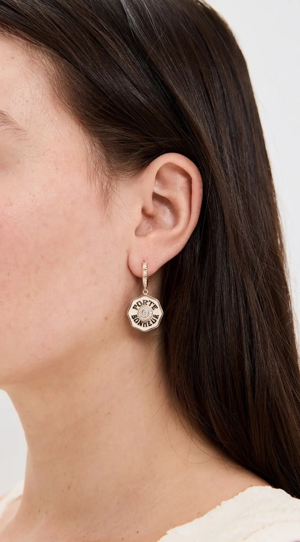 Marlo Laz 14k Mini PB Earrings