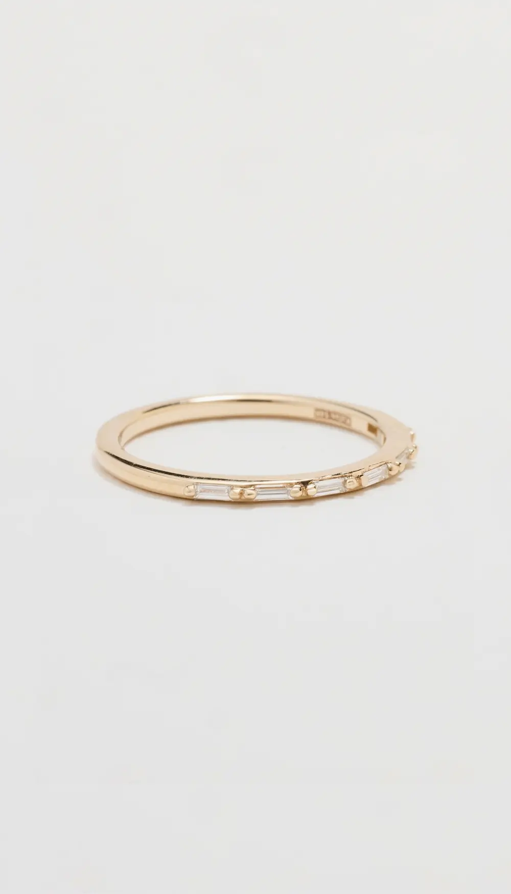 Kalan by Suzanne Kalan 14k Horizontal Diamond Baguette Ring