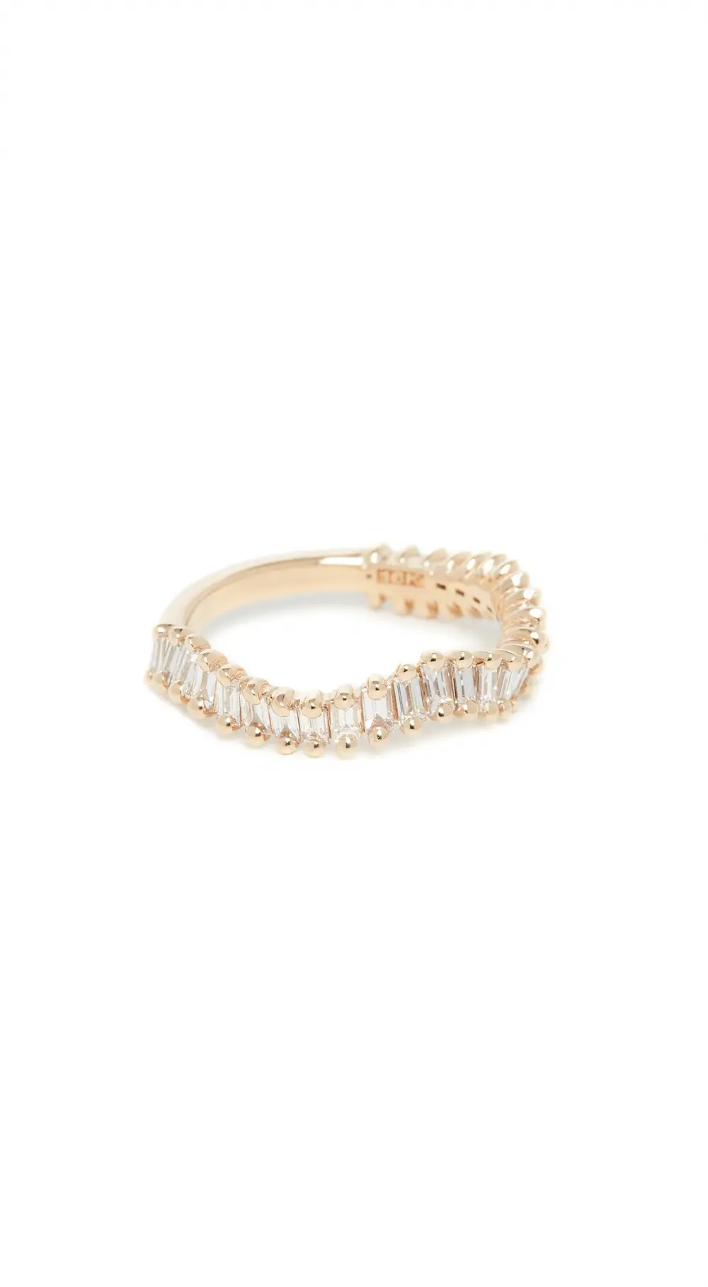 Suzanne Kalan 18k Yellow Gold Way Wave Ring