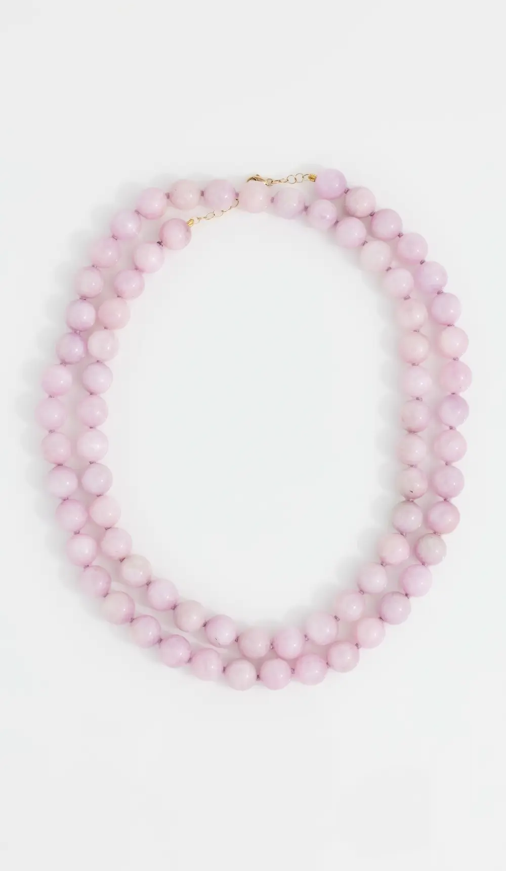 JIA JIA 14k Kunzite Double Long Sphere Necklace