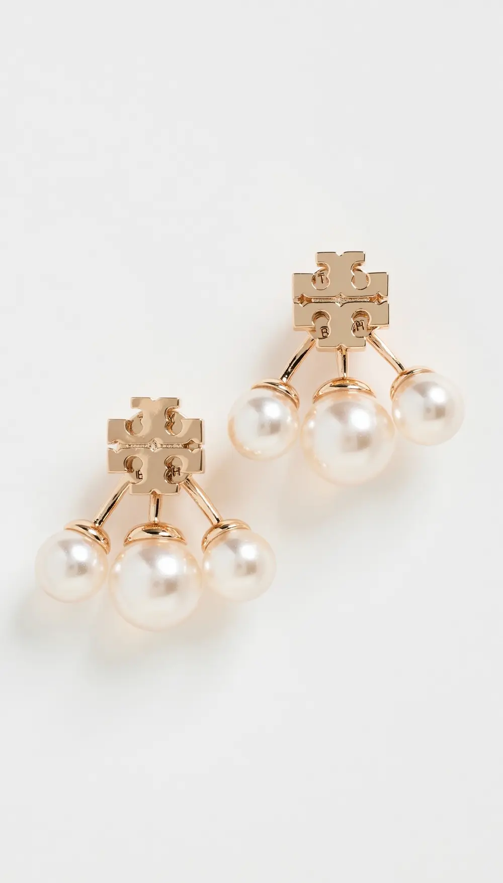 Tory Burch Moondance Pearl Front-Back Earrings