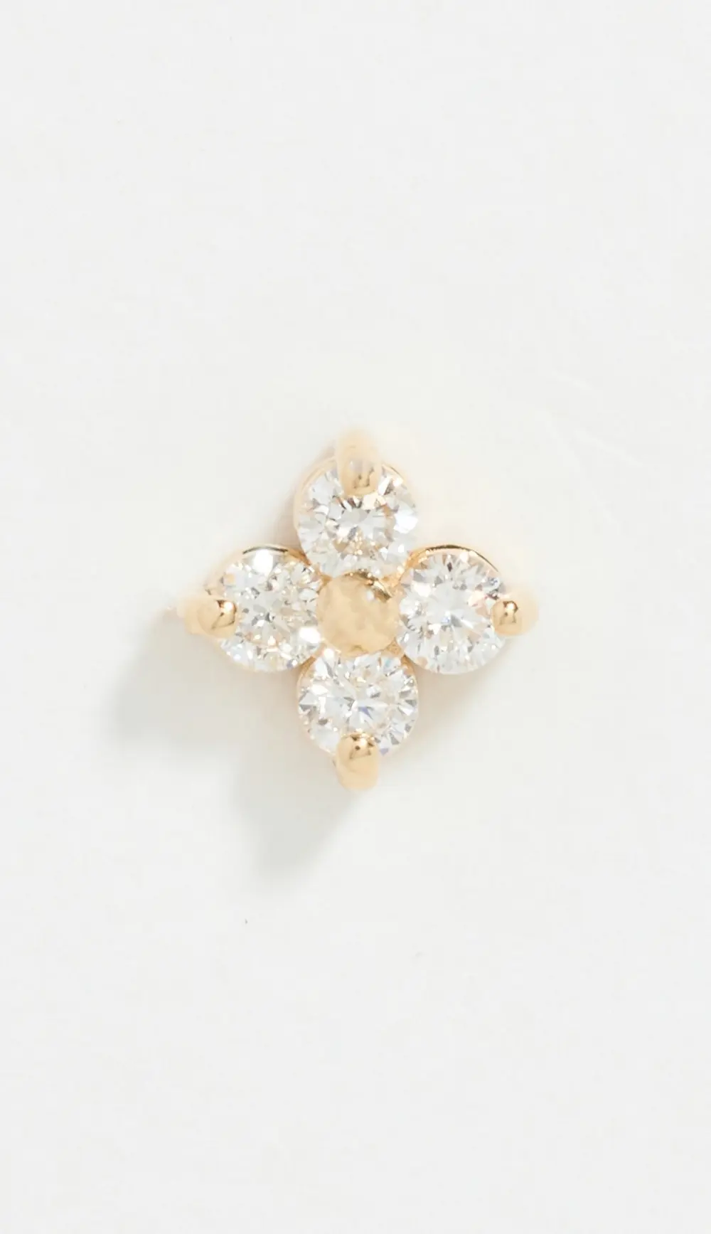 Zoe Chicco 14k Quad Prong Diamond Single Stud Earring