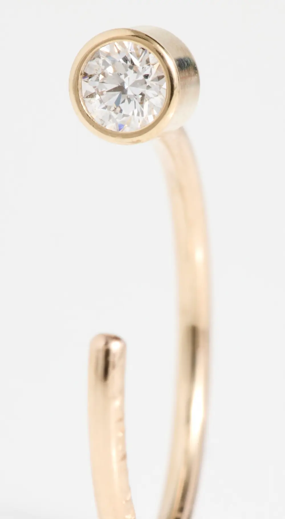 Zoe Chicco 14k Gold Diamond Huggie Hoop Earrings