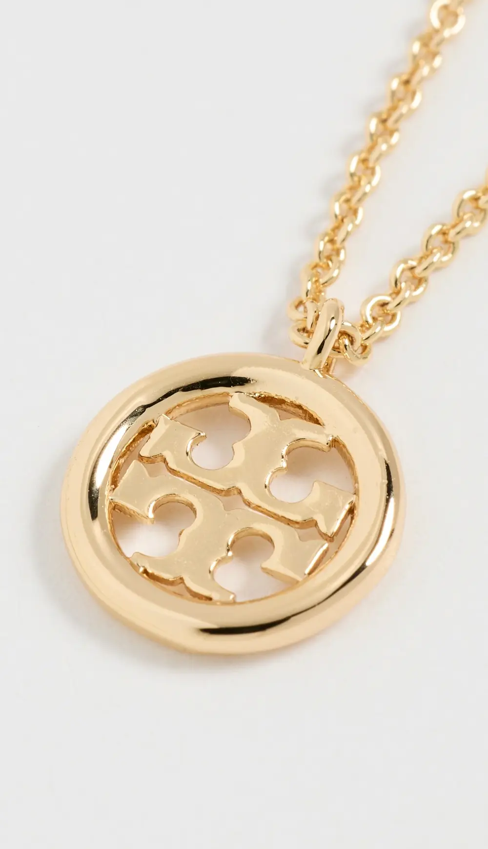 Tory Burch Icon Circle Pendant Necklace