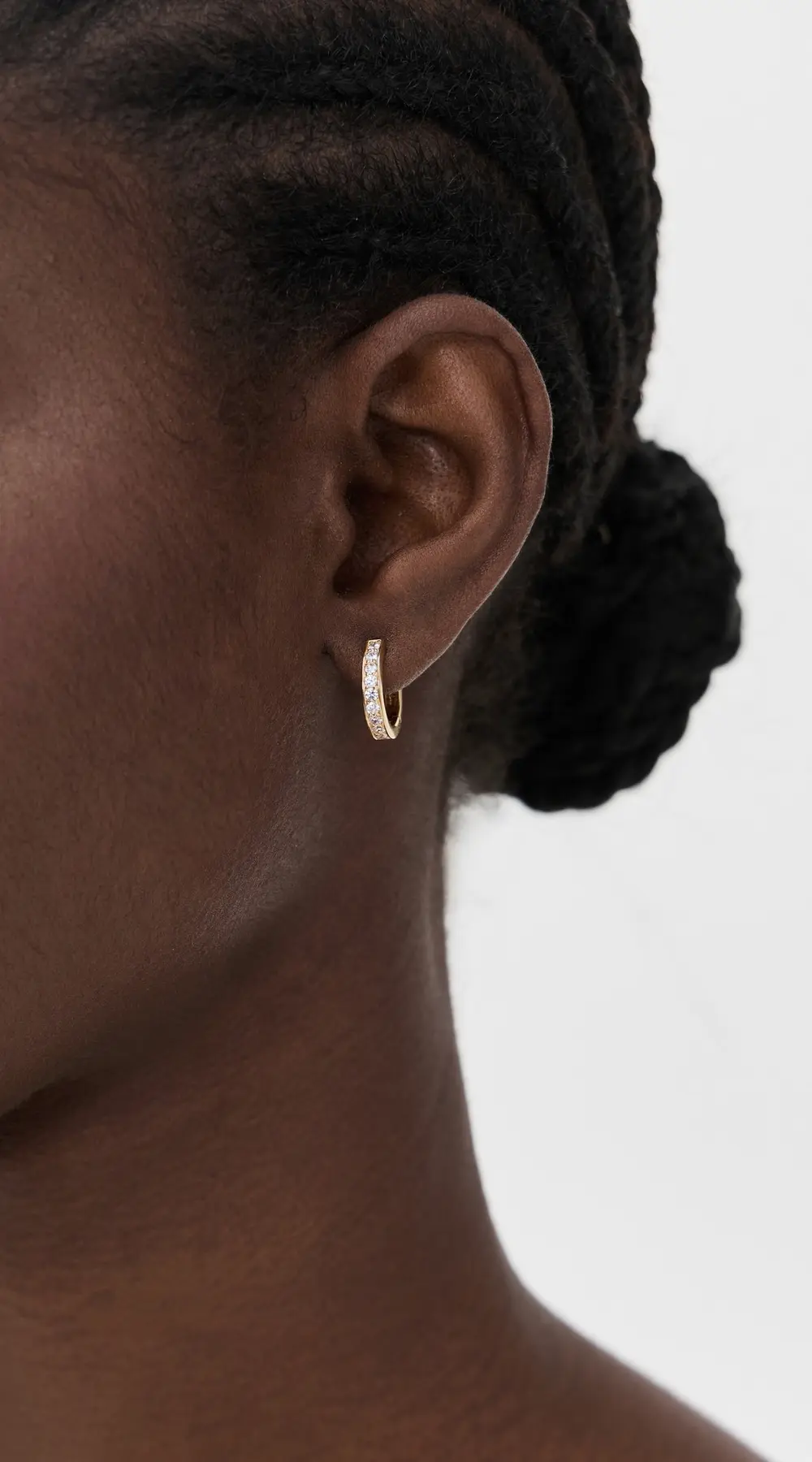 Gwen Beloti CZ Huggie Medium Earrings