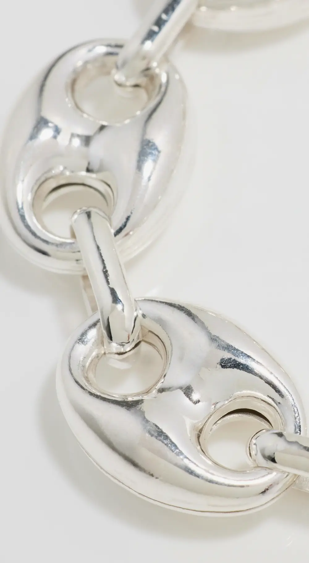 Zoe Chicco Sterling Silver Large Puffed Mariner Chain Bracelet