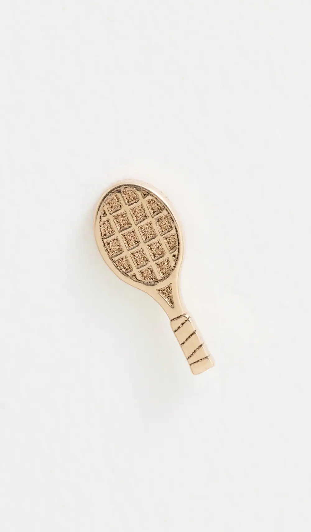 Zoe Chicco 14k Gold Itty Bitty Tennis Racket Single Stud Earring