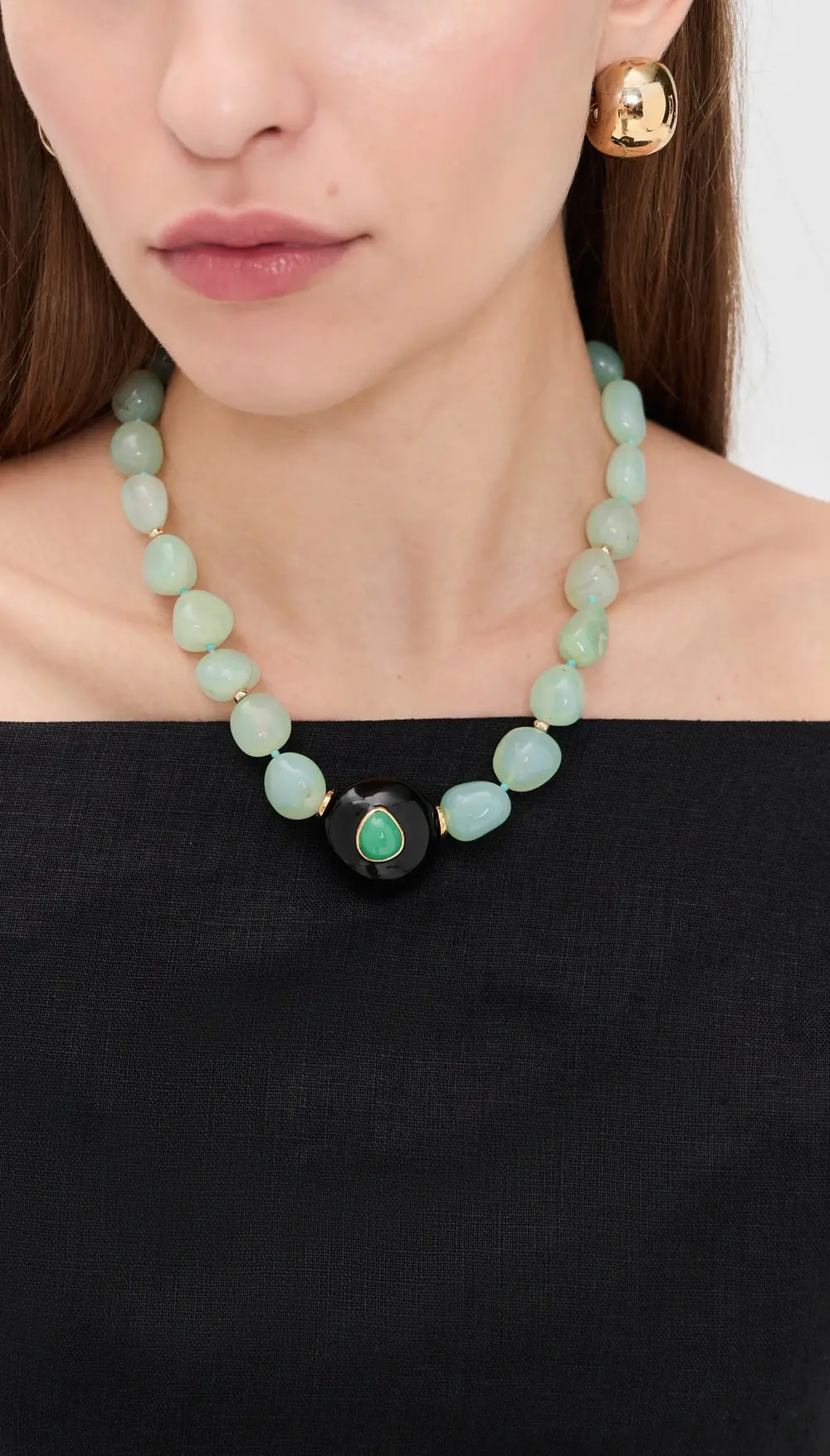 Lizzie Fortunato Andalusia Collar Necklace In Sea Foam