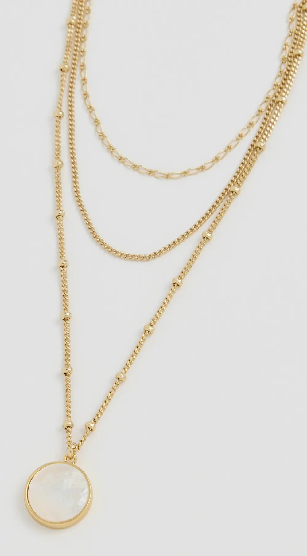 Madewell Three-Pack Mother of Pearl Necklace Set