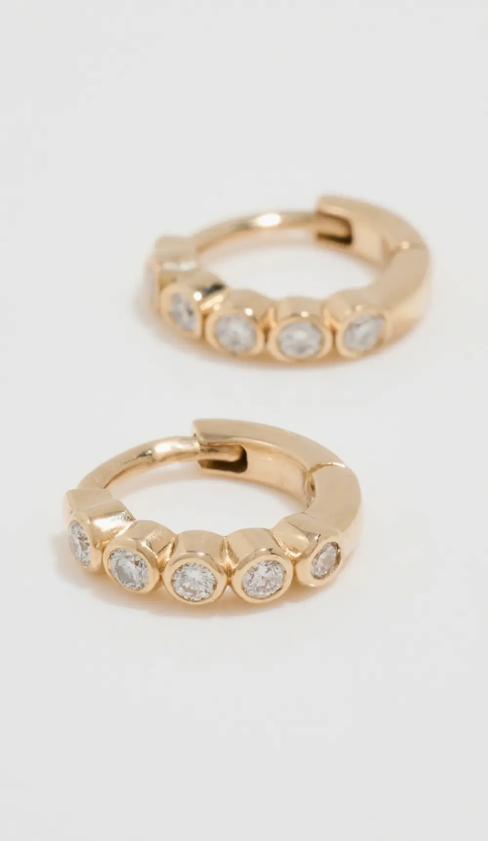 Zoe Chicco 14k Gold Hinged Huggie Hoops