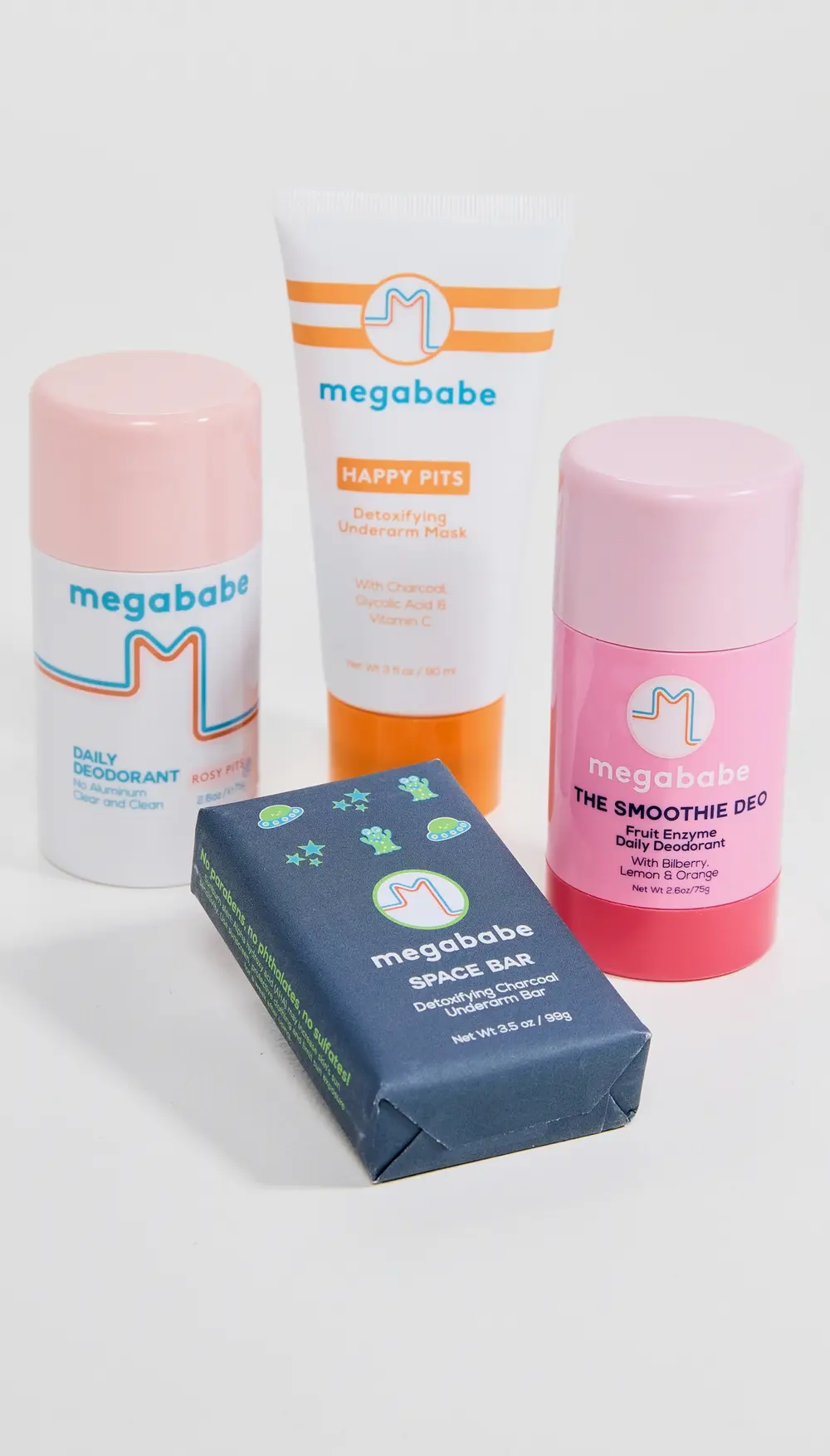 Megababe CLEAN PIT ROUTINE Detoxifying Underarm Kit