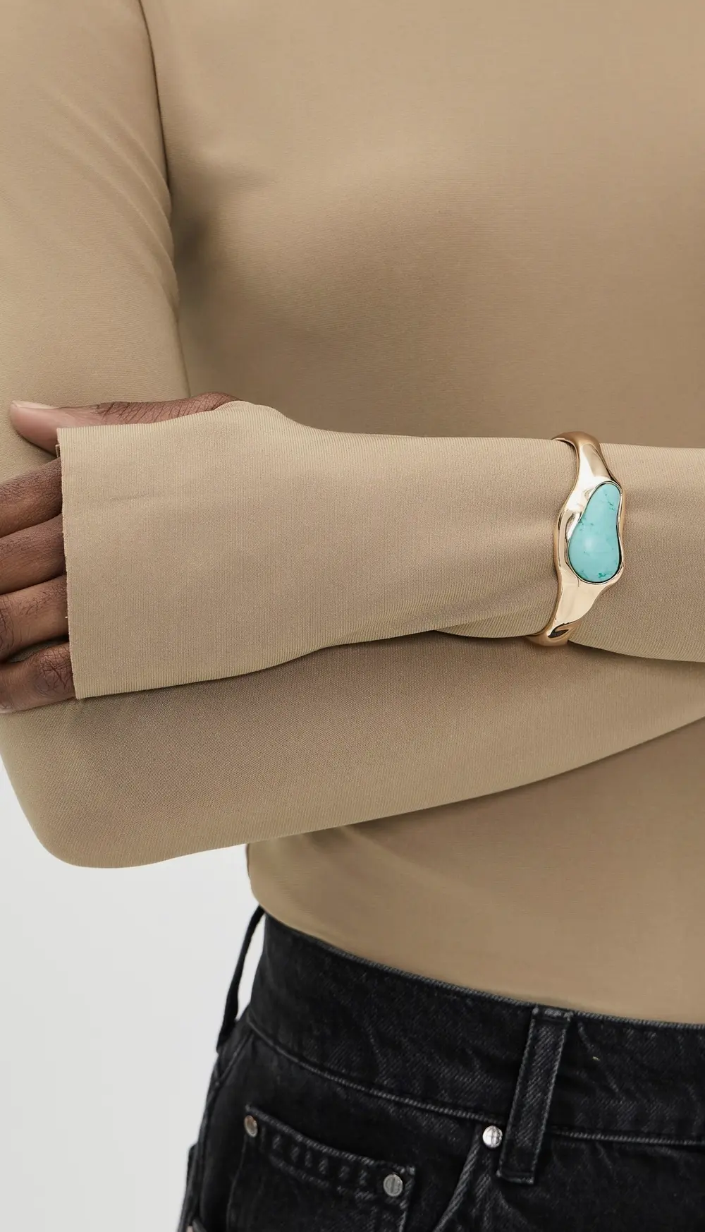Ettika Hidden Gem Cuff In Turquoise