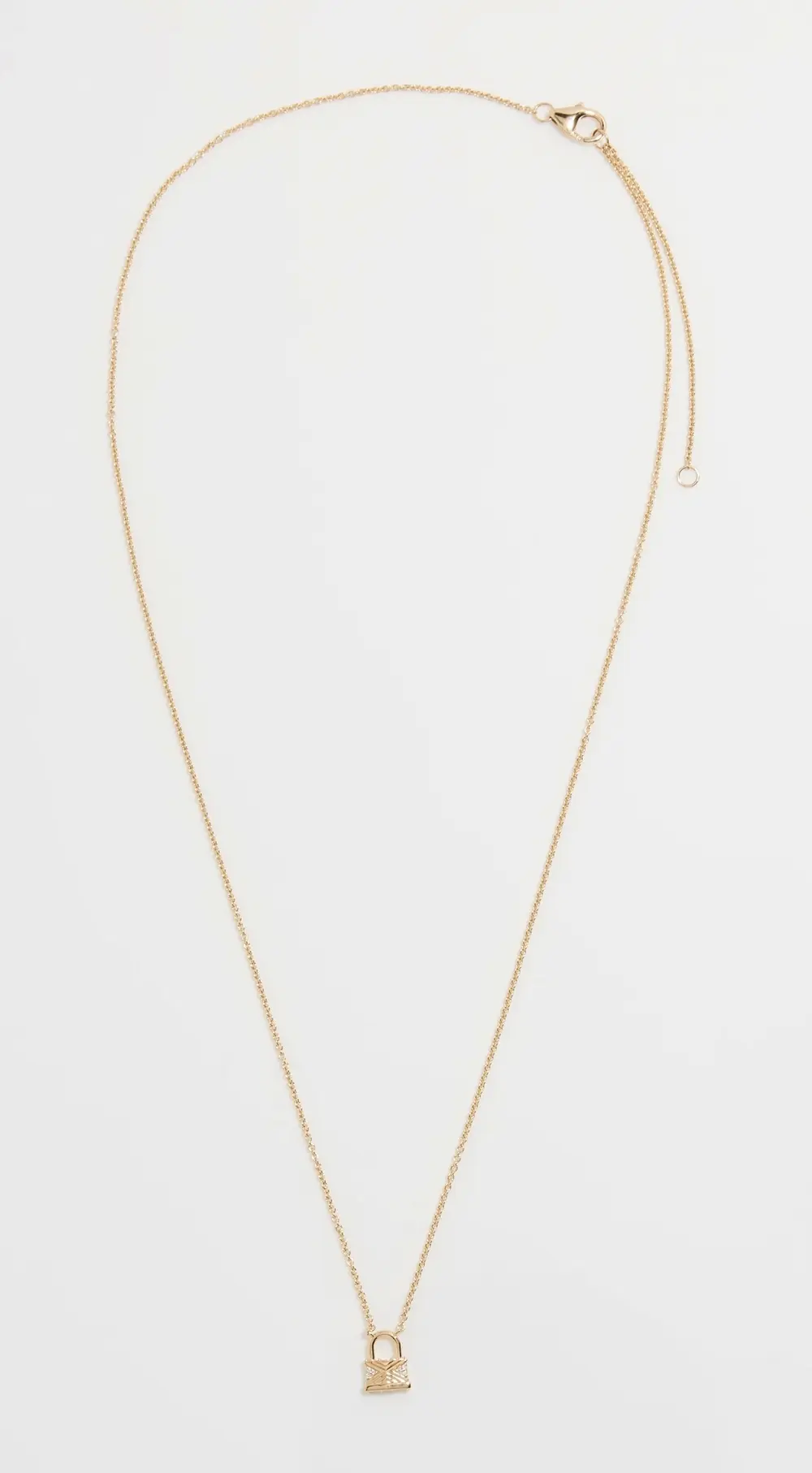 Harwell Godfrey Tiny Lock Pendant Necklace