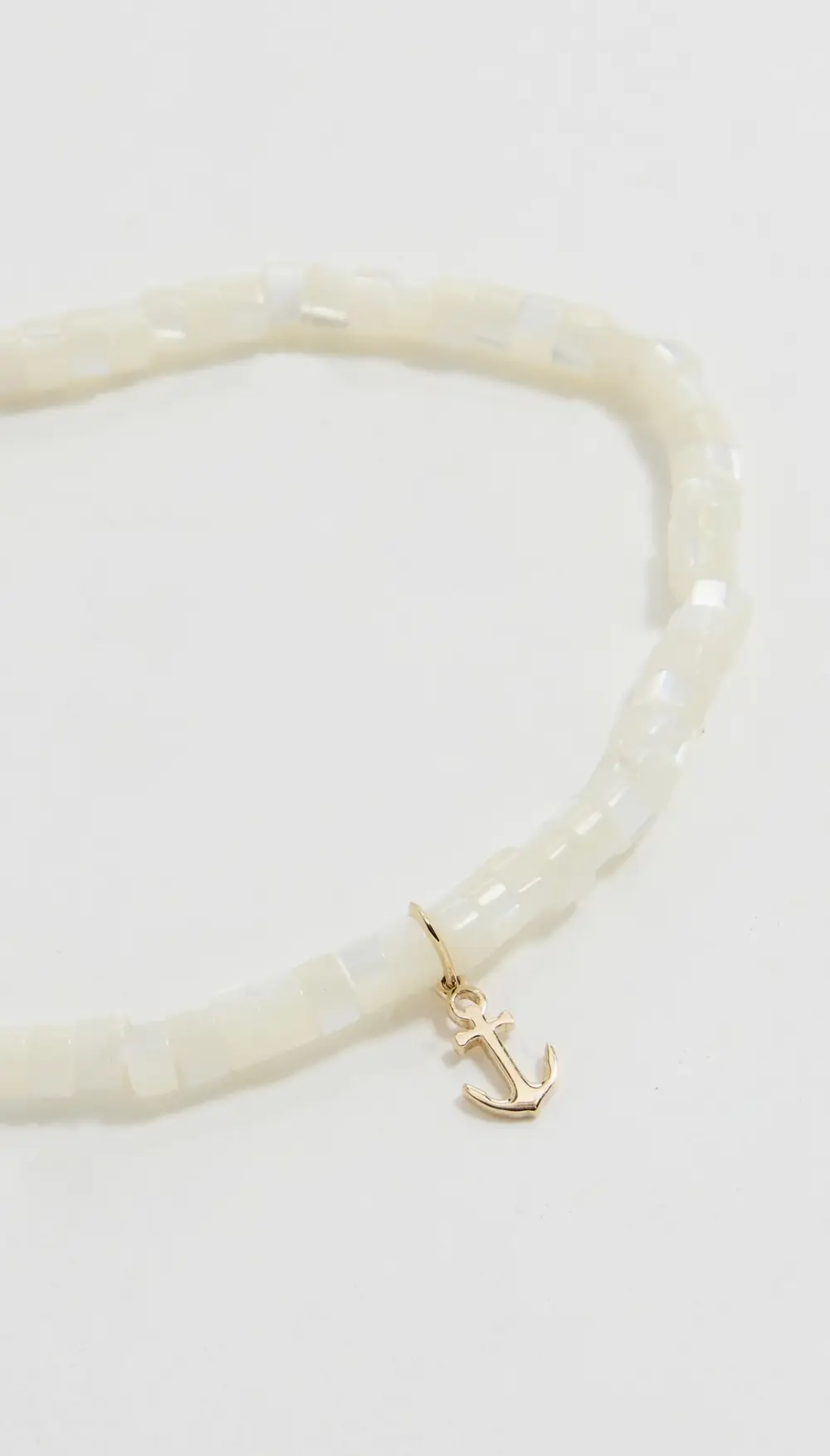 Sydney Evan 14k Tiny Pure Anchor Charm Bracelet