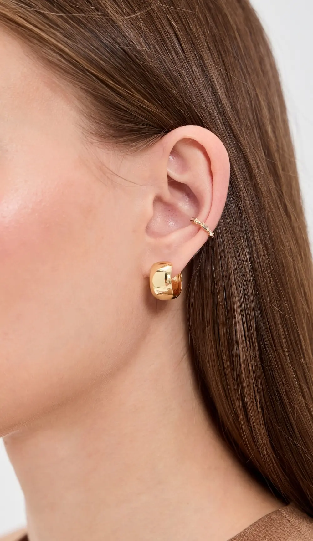 Zoe Chicco 14k Gold Baguette Diamond Ear Cuff