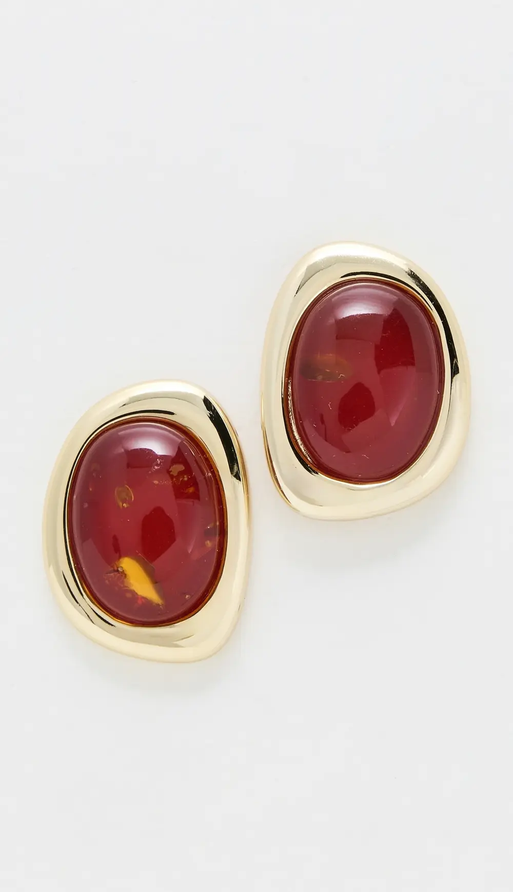 Luv Aj Amber Honey Resin Studs