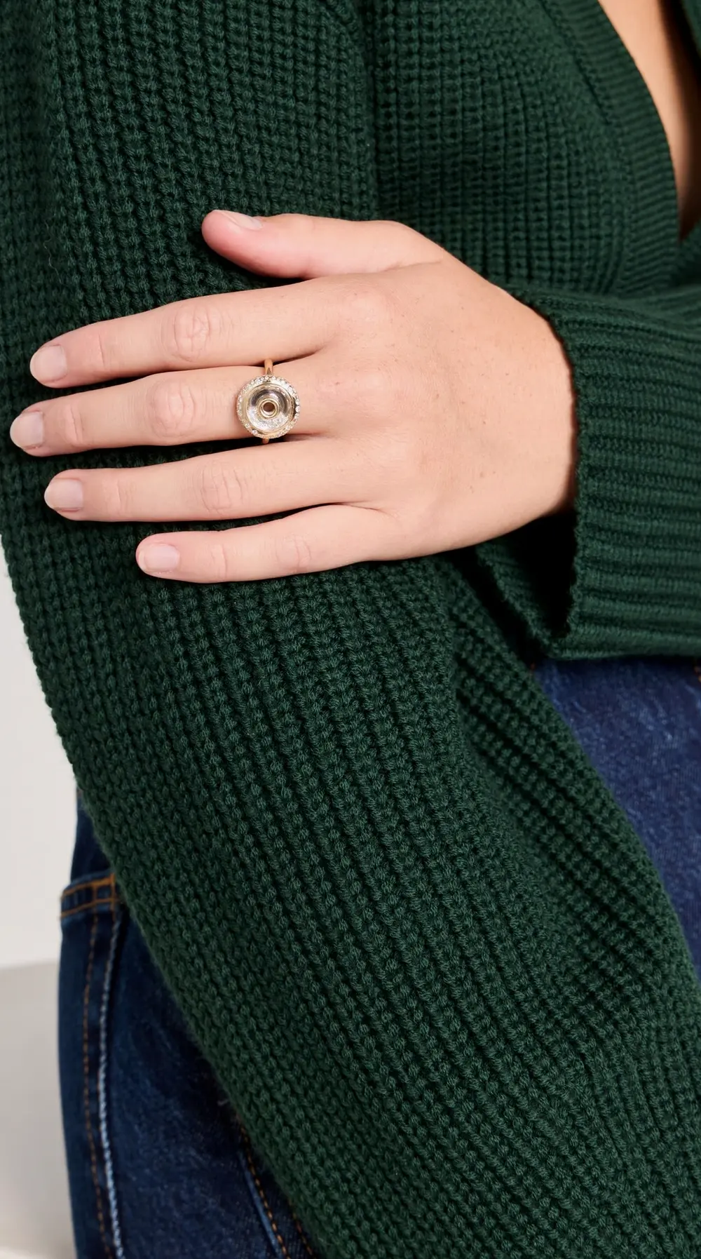 Moritz Glik 18k Roda Pave Ring