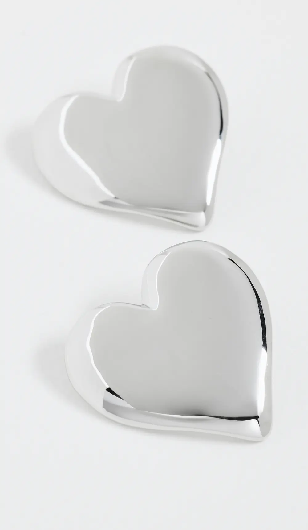 By Adina Eden Puffy Chunky Heart Stud Earrings