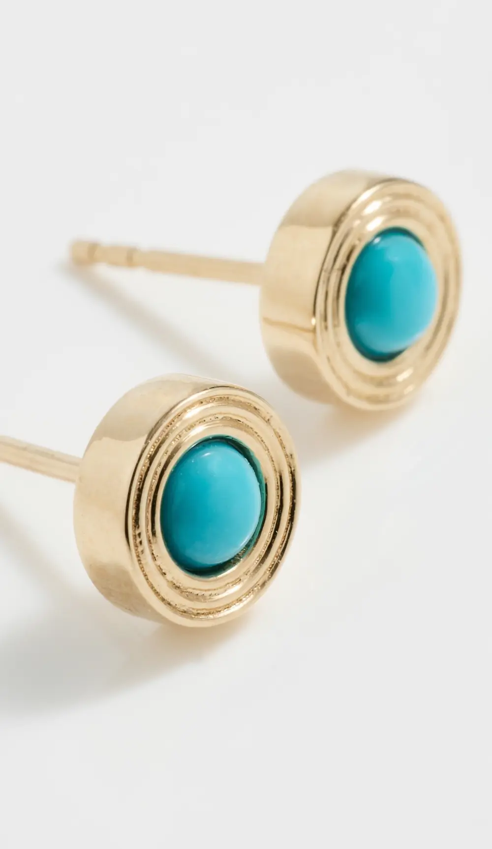 Sydney Evan 14k Fluted Single Stone Studs