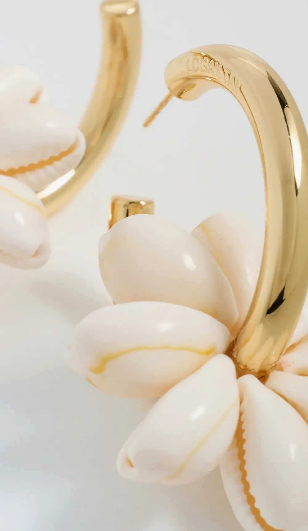 Logan Tay Shell Hoops