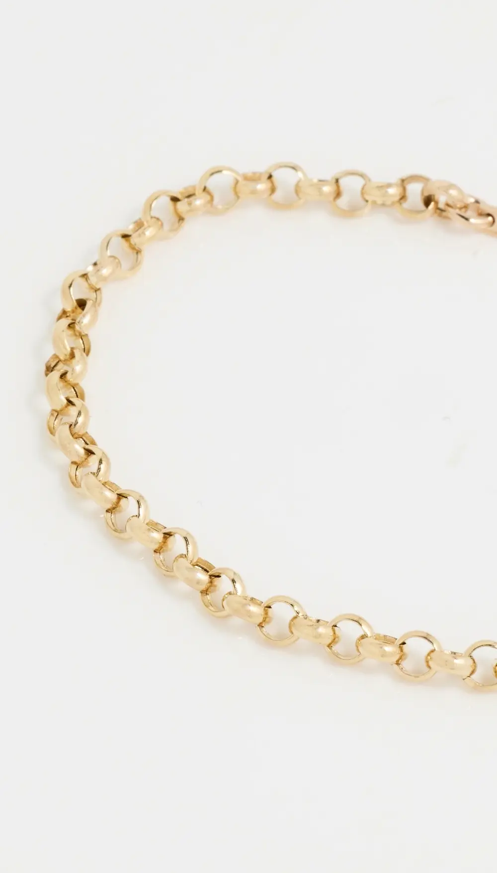 Zoe Chicco 14k Gold Large Rolo Bracelet