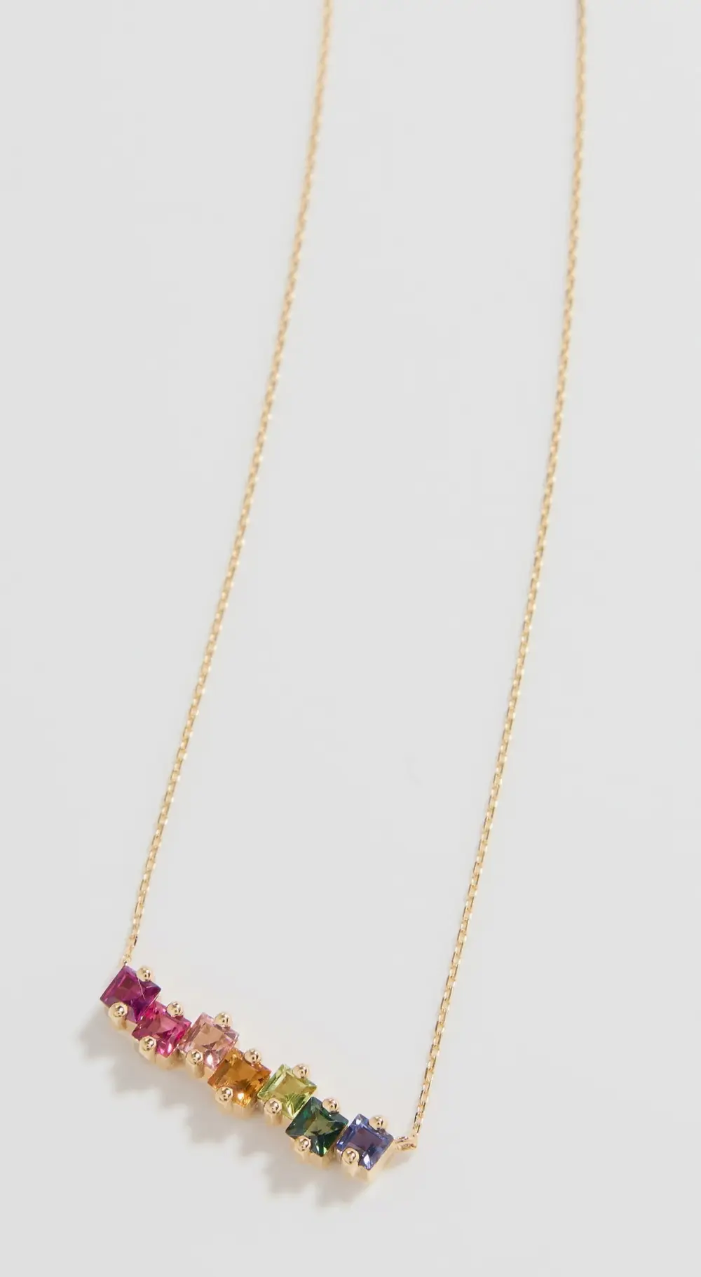 Kalan by Suzanne Kalan 14k Cierra Rainbow Bar Pendant Necklace